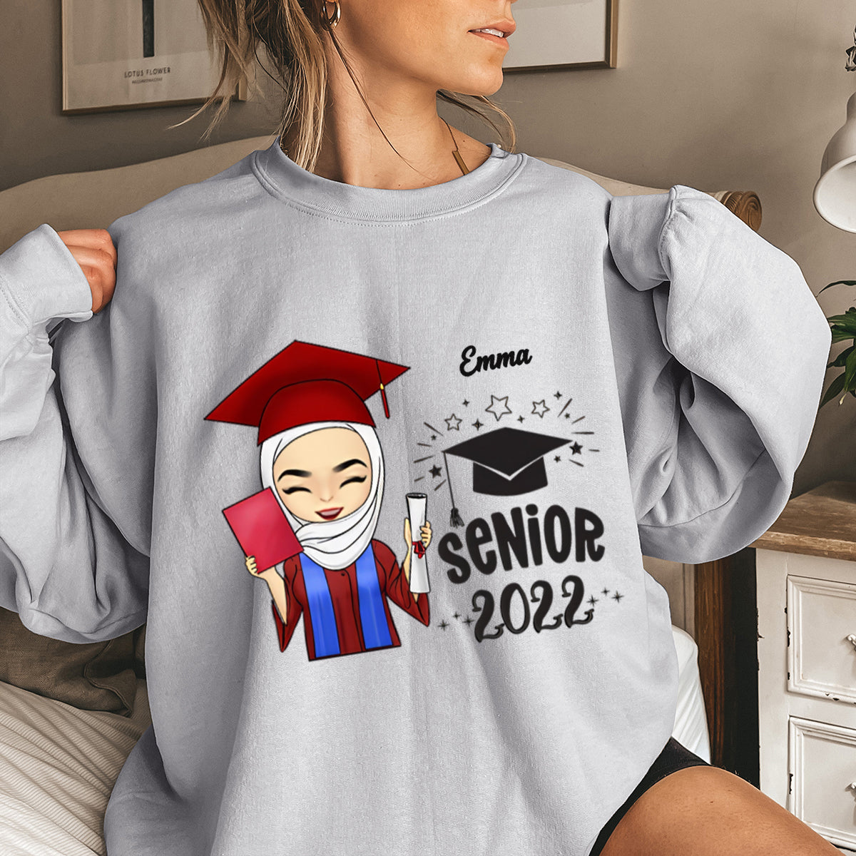 Final Chapter Senior 2025 - Personalized Sweatshirt -Graduation Gift For Family Members, Siblings, Brothers, Sisters