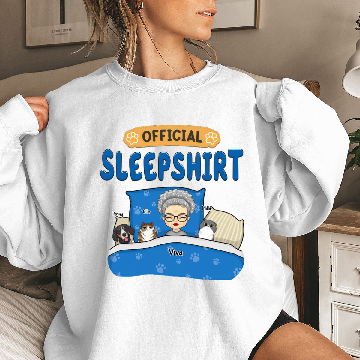 When I Needed A Hand I Found Your Paw - Dog & Cat Personalized Custom Sweatshirt - Christmas Gift For Pet Owners, Pet Lovers