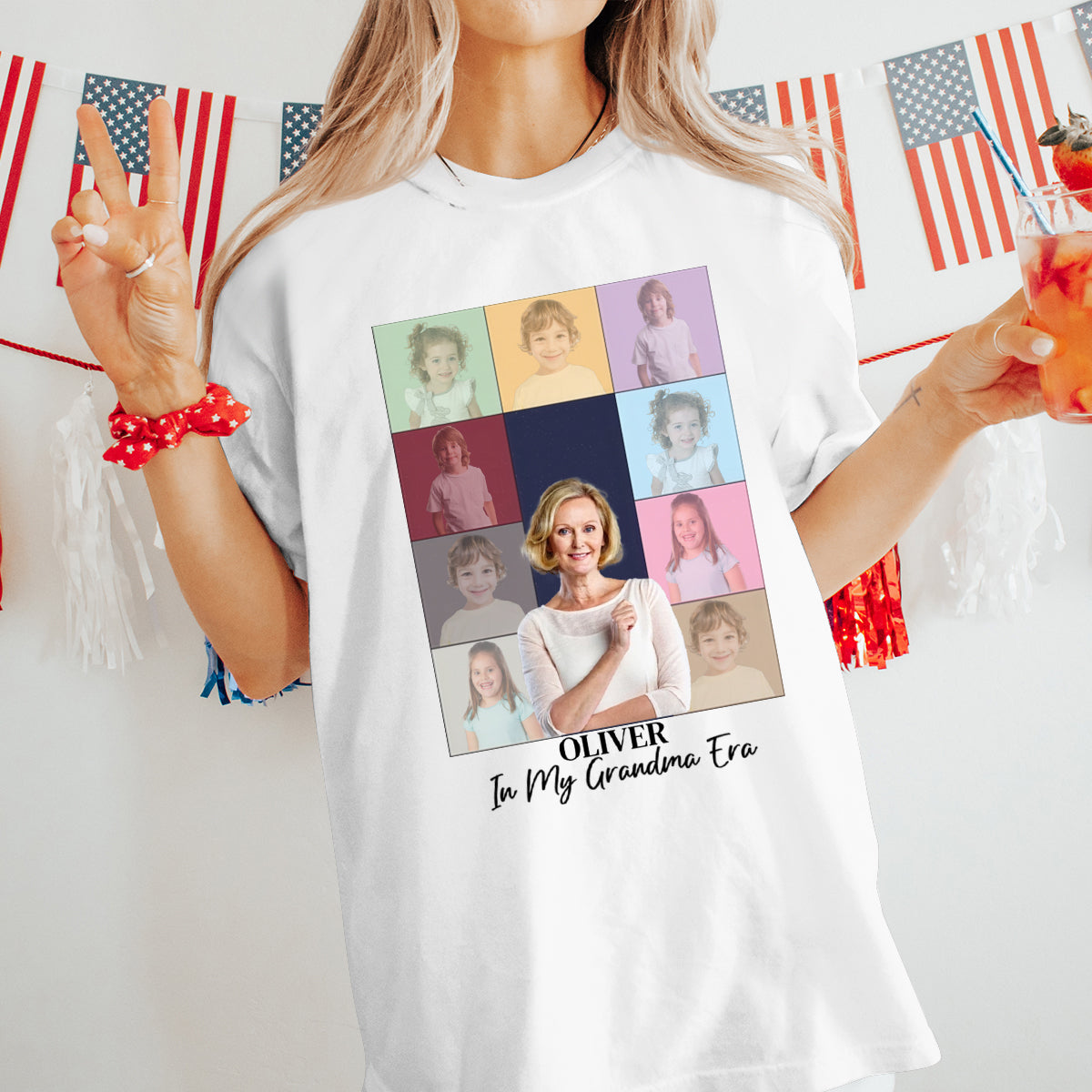 Custom Photo In My Mom Era - Family Personalized Custom T-shirt - Gift For Mom, Grandma