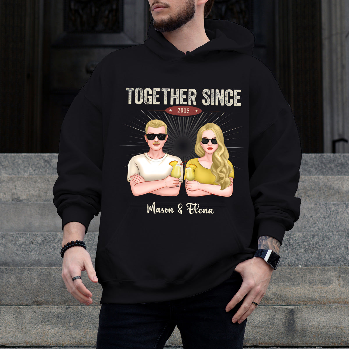 We Have Been Together Since The Last Decade - Personalized Hoodie - Gift For Couples, Husband Wife