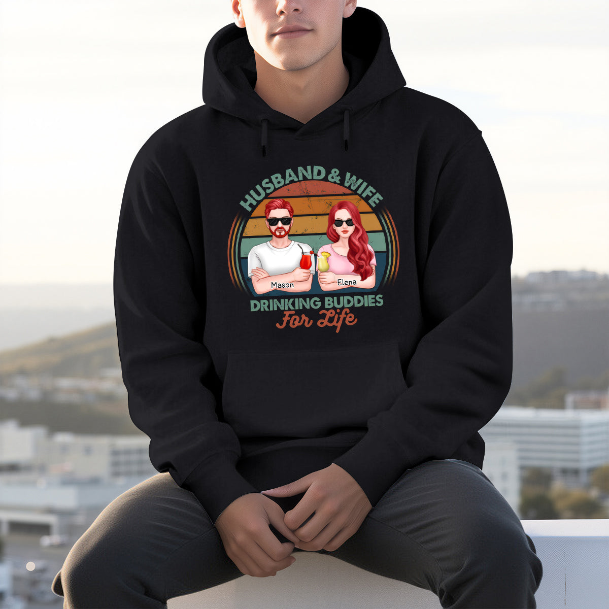 We Are Drinking Buddies For Life - Personalized Hoodie - Gift For Couples, Husband Wife