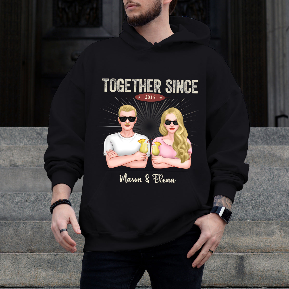 We Have Been Together Since The Last Decade - Personalized Hoodie - Gift For Couples, Husband Wife