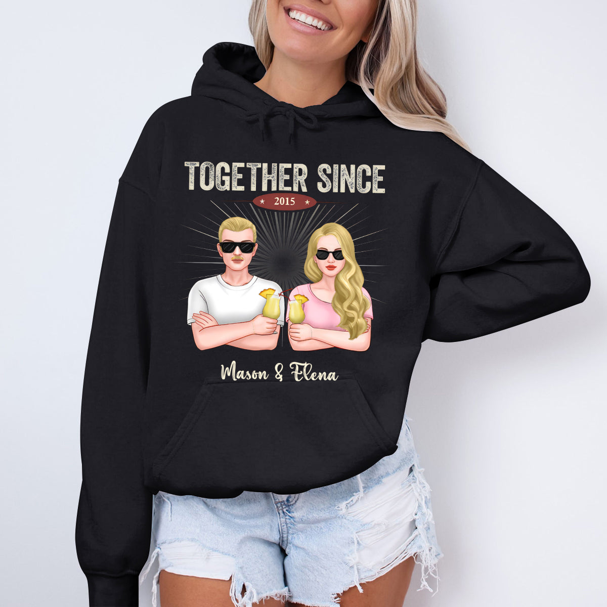 We Have Been Together Since The Last Decade - Personalized Hoodie - Gift For Couples, Husband Wife
