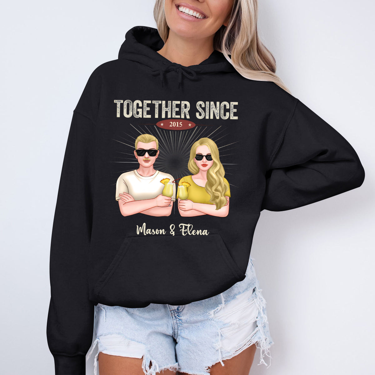We Have Been Together Since The Last Decade - Personalized Hoodie - Gift For Couples, Husband Wife