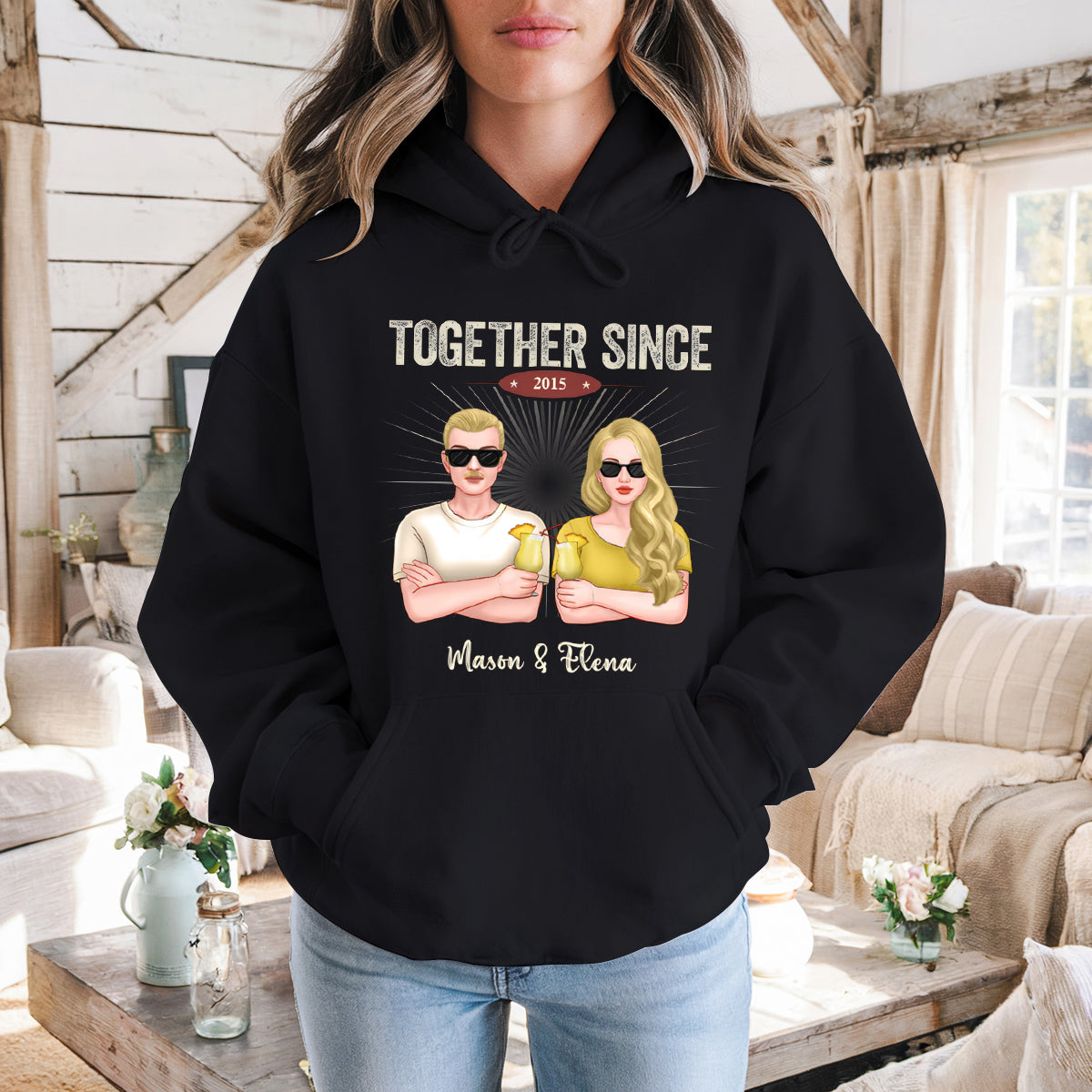 We Have Been Together Since The Last Decade - Personalized Hoodie - Gift For Couples, Husband Wife