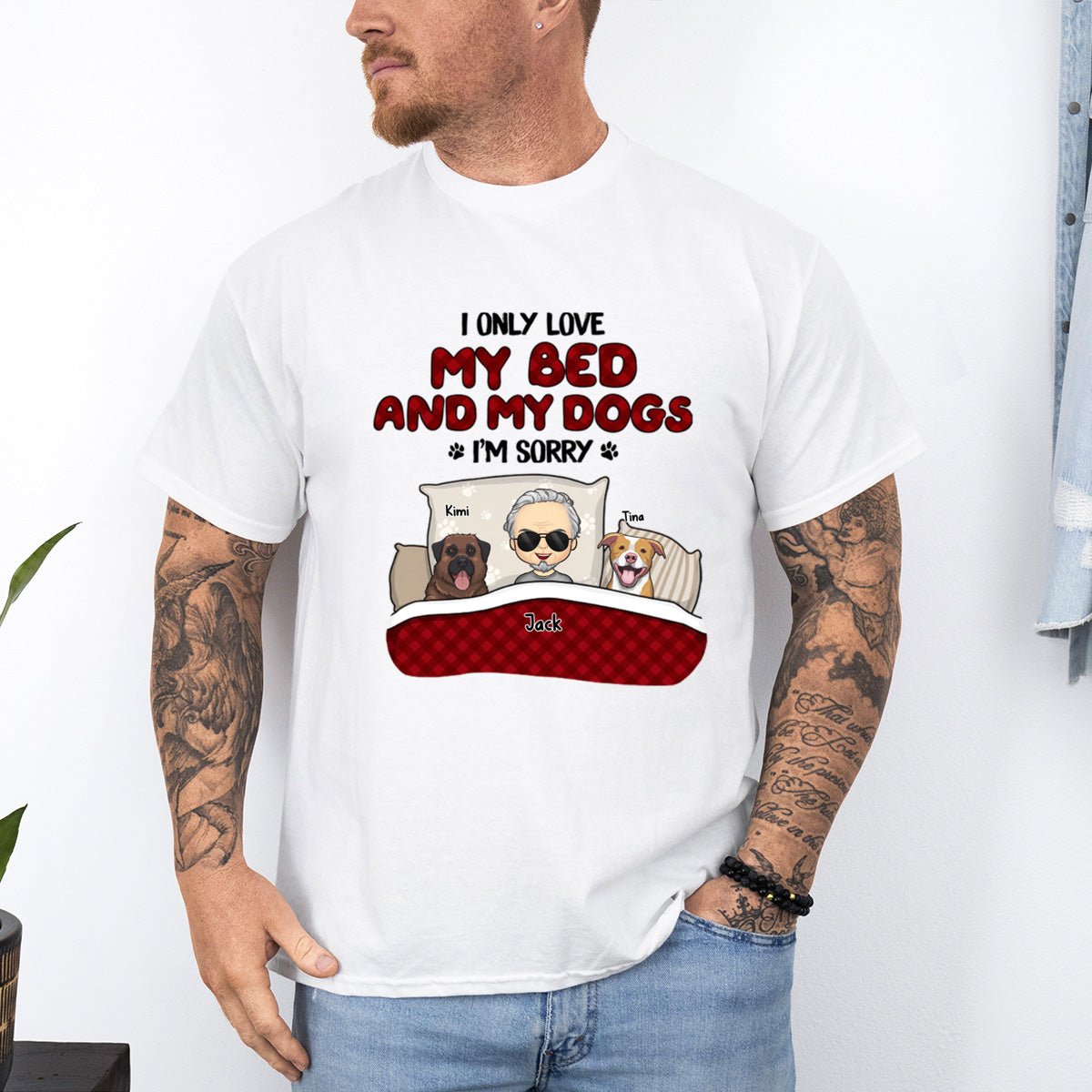 First They Steal My Heart Then They Steal My Bed - Dog & Cat Personalized Custom T-shirt - Gift For Pet Owners, Pet Lovers