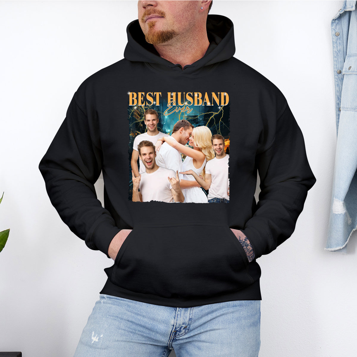 Custom Photo Best Husband Ever - Couple Personalized Custom Sweatshirt - Gift For Husband, Anniversary
