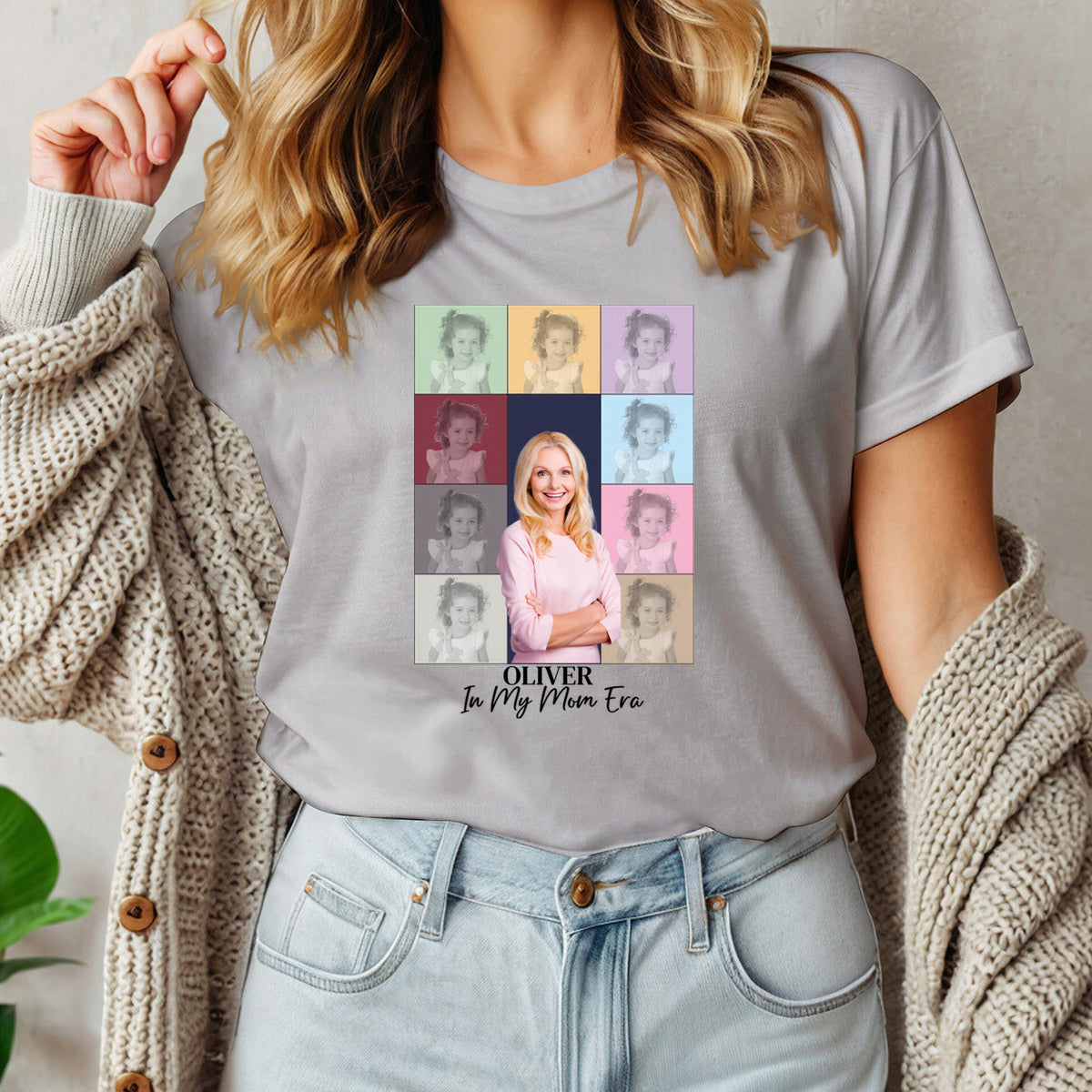Custom Photo In My Mom Era - Family Personalized Custom T-shirt - Gift For Mom, Grandma