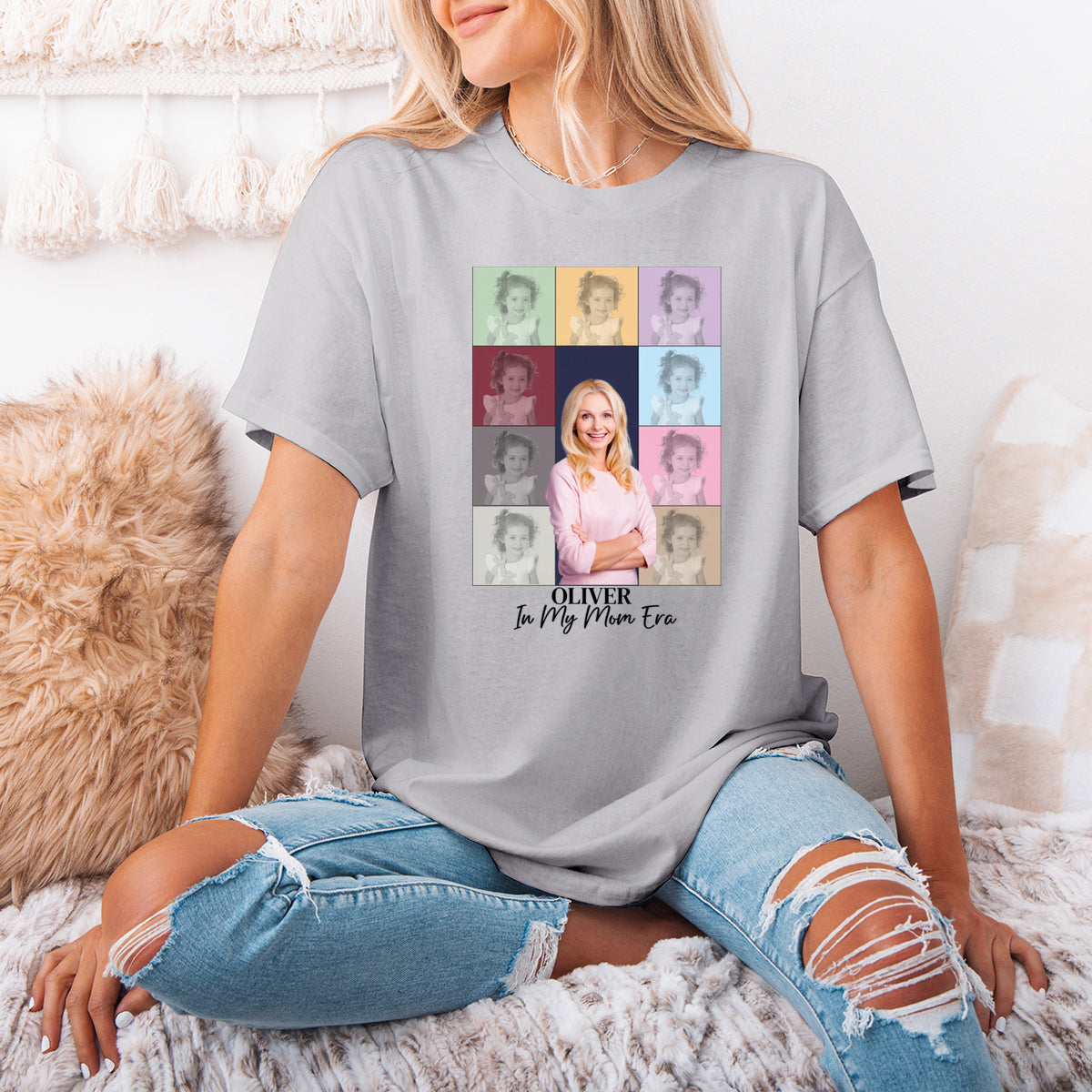 Custom Photo In My Mom Era - Family Personalized Custom T-shirt - Gift For Mom, Grandma