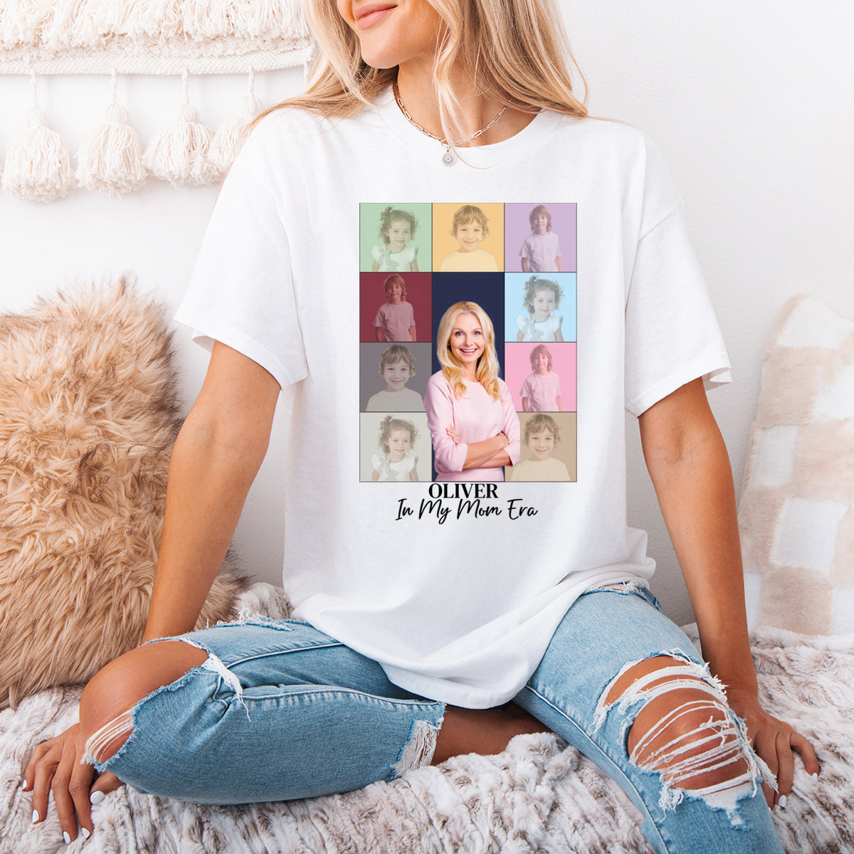 Custom Photo In My Mom Era - Family Personalized Custom T-shirt - Gift For Mom, Grandma