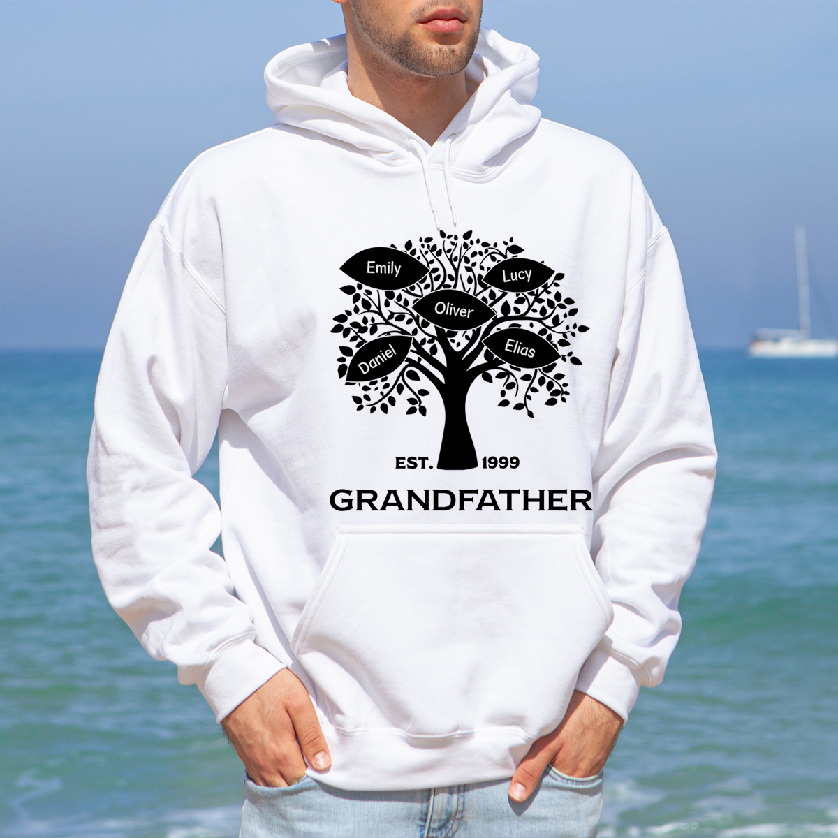 Best Grandpa Ever - Personalized Hoodie - Gift For Dad, Grandpa