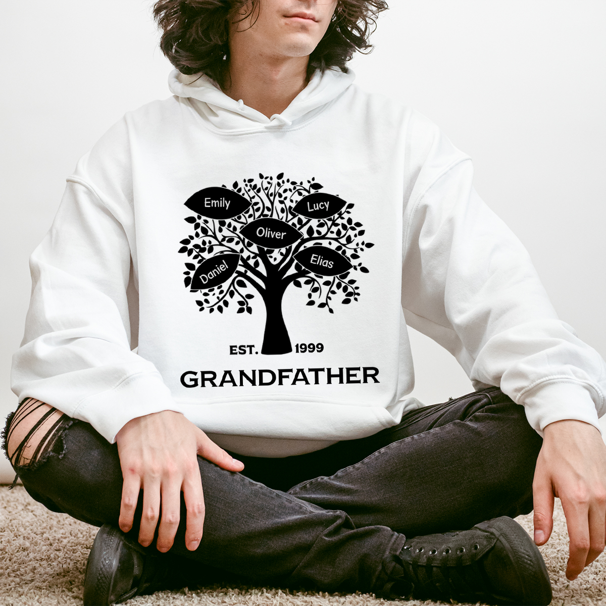 Best Grandpa Ever - Personalized Hoodie - Gift For Dad, Grandpa