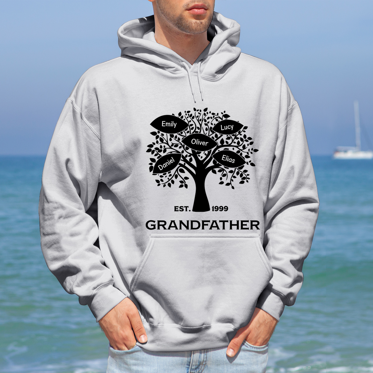 Best Grandpa Ever - Personalized Hoodie - Gift For Dad, Grandpa