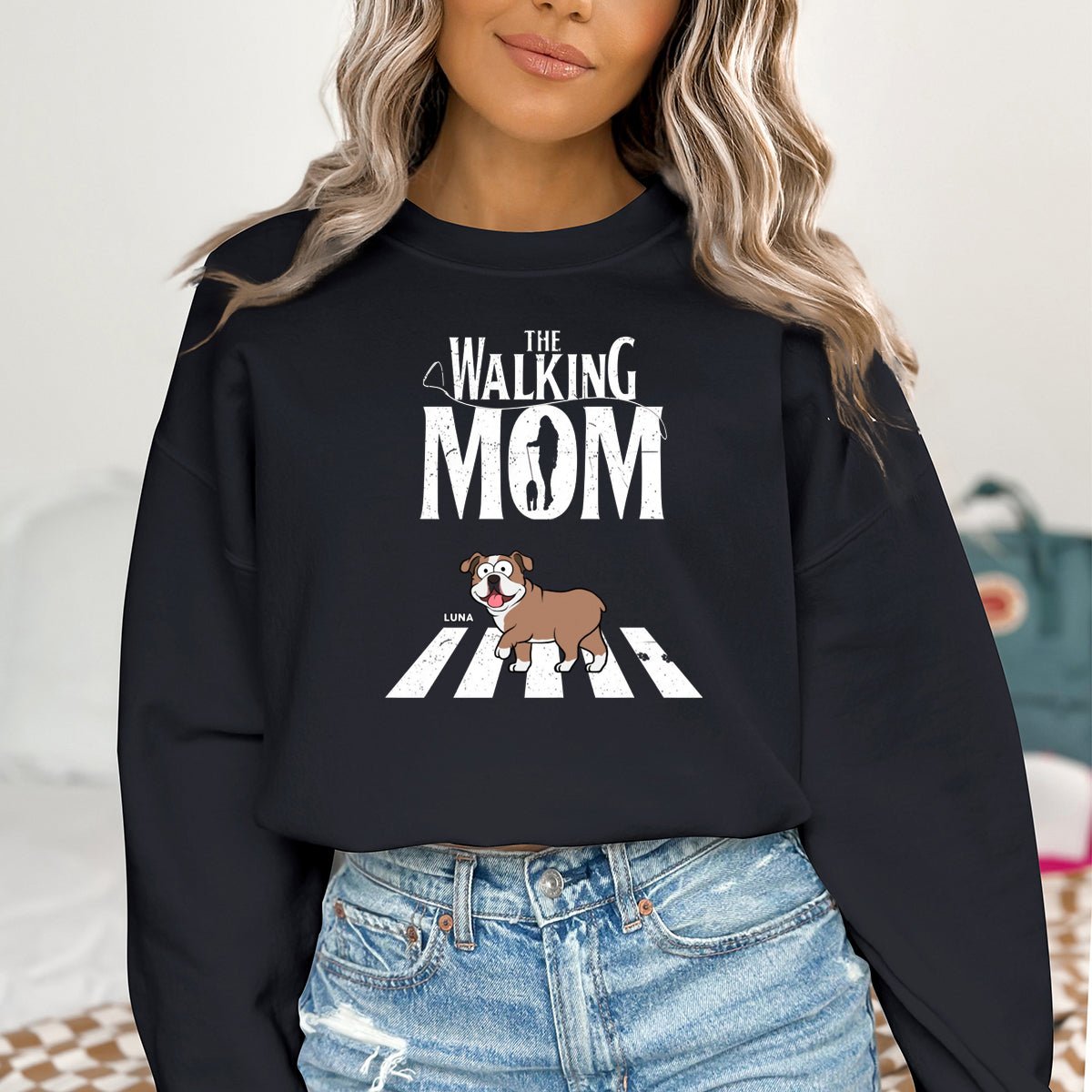 The Walking Dad - Dog Personalized Custom Sweatshirt - Gift For Pet Owners, Pet Lovers