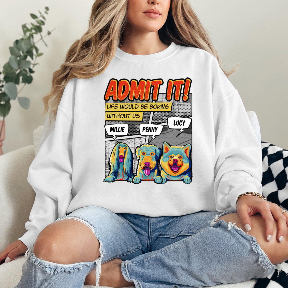 Life Would Be Boring Without Me Pop Art - Dog Personalized Custom Hoodie - Gift For Pet Owners, Pet Lovers
