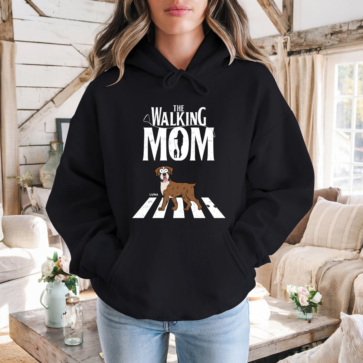 The Walking Dad - Dog Personalized Custom Hoodie - Gift For Pet Owners, Pet Lovers