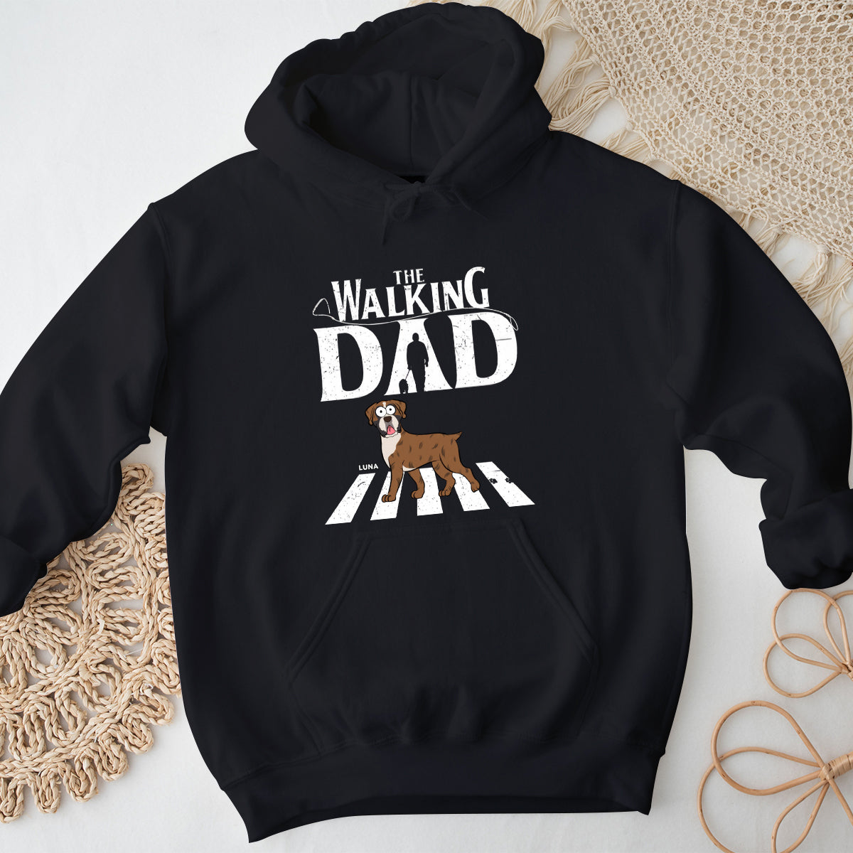 The Walking Dad - Dog Personalized Custom Hoodie - Gift For Pet Owners, Pet Lovers