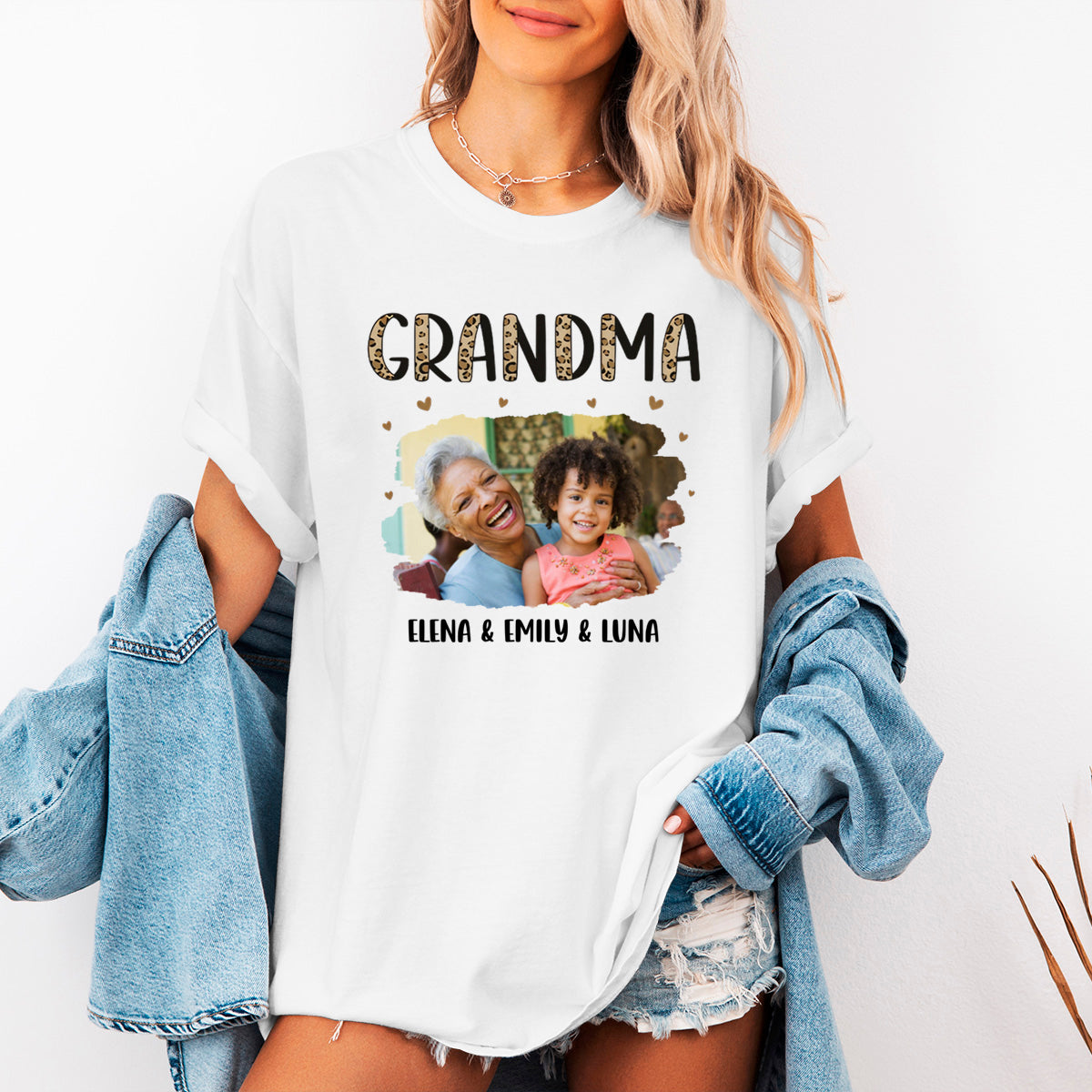Custom Photo Super Grandma Just Ask - Family Personalized Custom T-shirt - Birthday Gift For Mom, Grandma