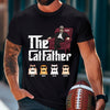 The Cat Father Cat Dad In Suit Cool Cats - Personalized T-shirt - Gift for Cat Dad