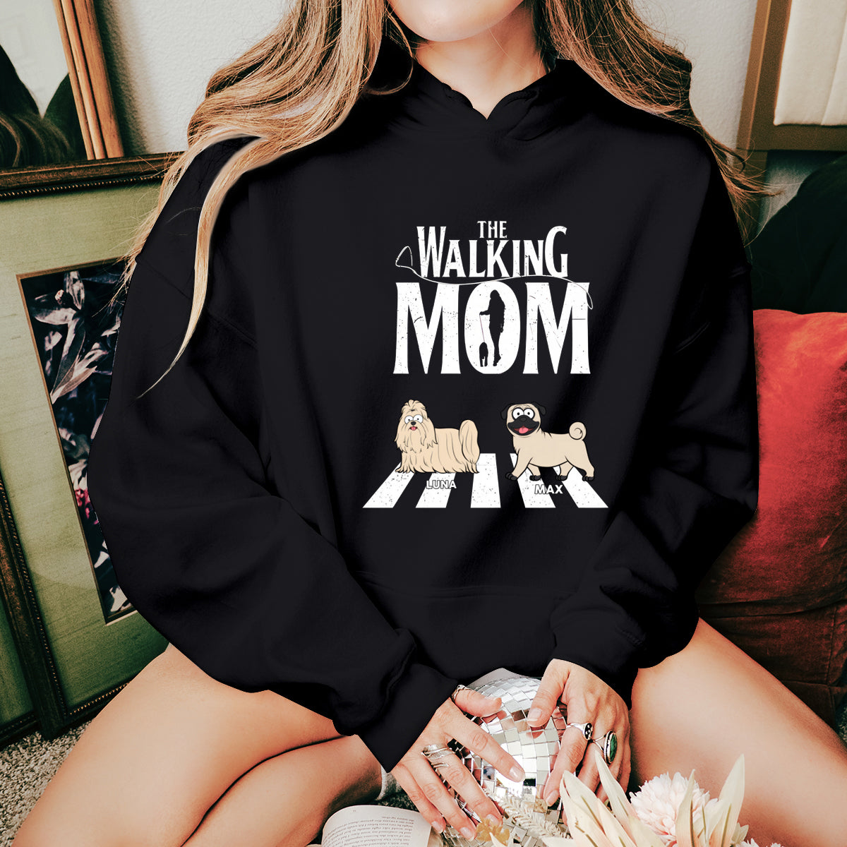The Walking Dad - Dog Personalized Custom Hoodie - Gift For Pet Owners, Pet Lovers