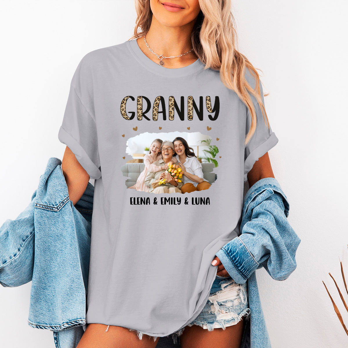 Custom Photo Super Grandma Just Ask - Family Personalized Custom T-shirt - Birthday Gift For Mom, Grandma