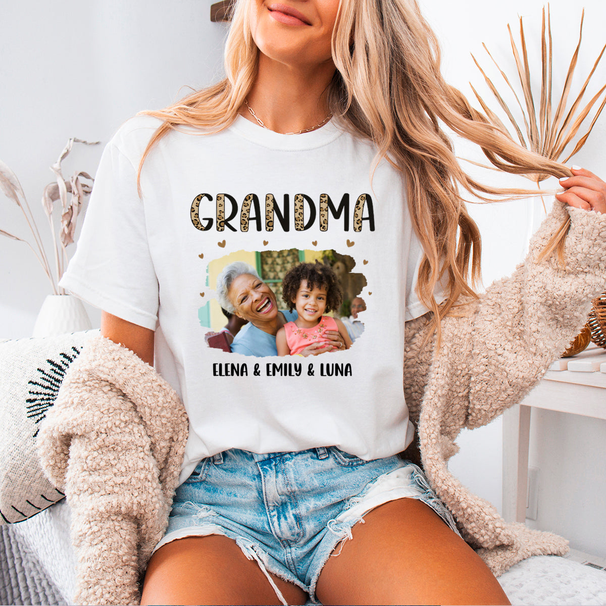 Custom Photo Super Grandma Just Ask - Family Personalized Custom T-shirt - Birthday Gift For Mom, Grandma