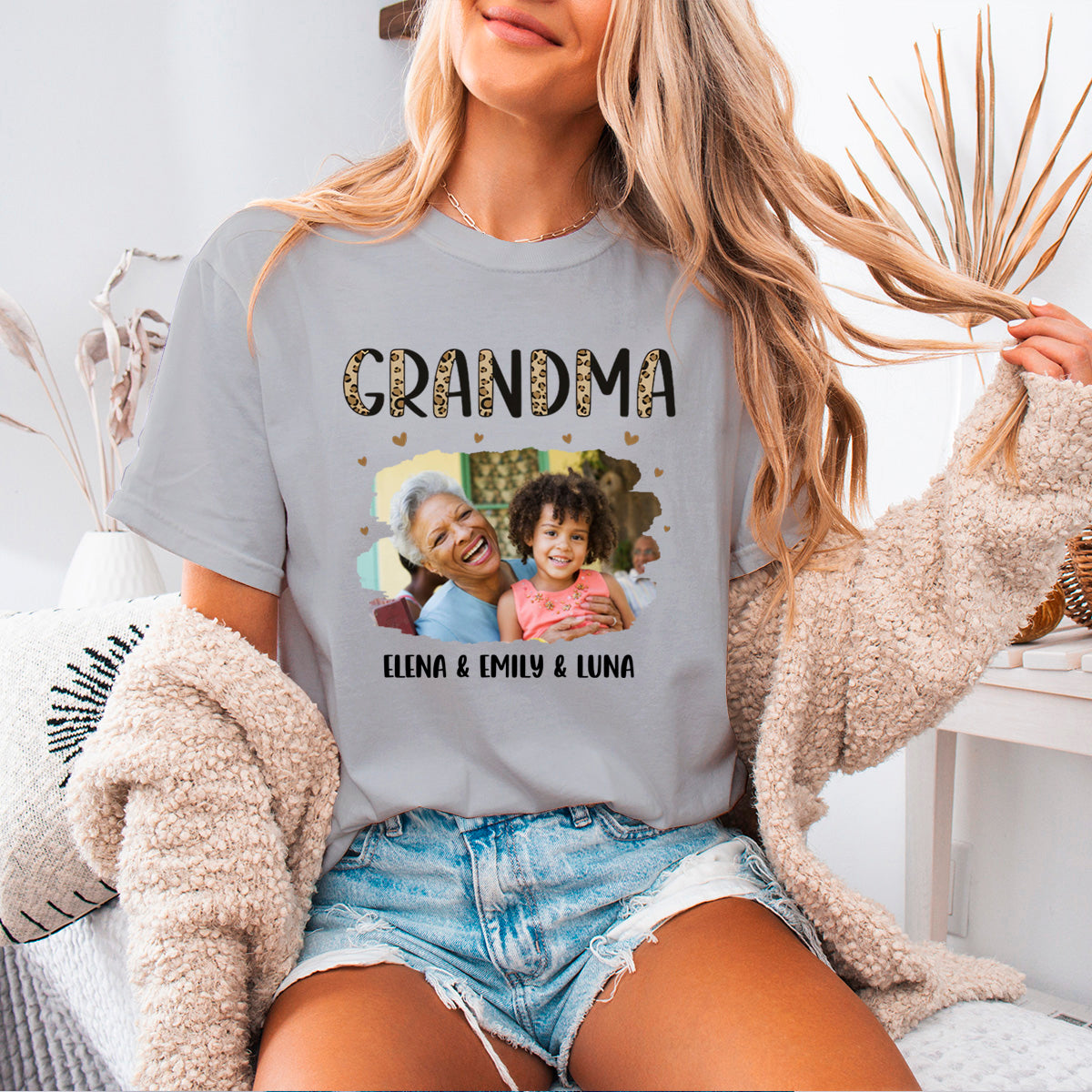 Custom Photo Super Grandma Just Ask - Family Personalized Custom T-shirt - Birthday Gift For Mom, Grandma