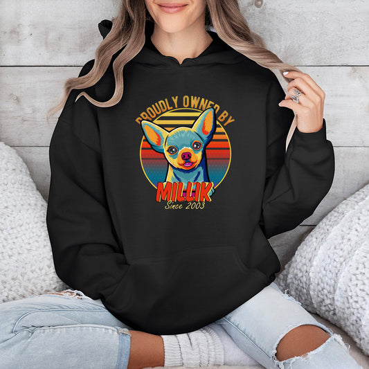 This Human Belongs To Dog Pop Art - Dog Personalized Custom  Hoodie - Gift For Pet Owners, Pet Lovers