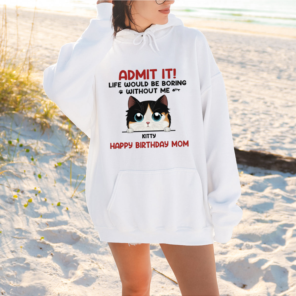 Life Would Be Boring Without Us - Cat Personalized Custom Hoodie - Gift For Pet Owners, Pet Lovers