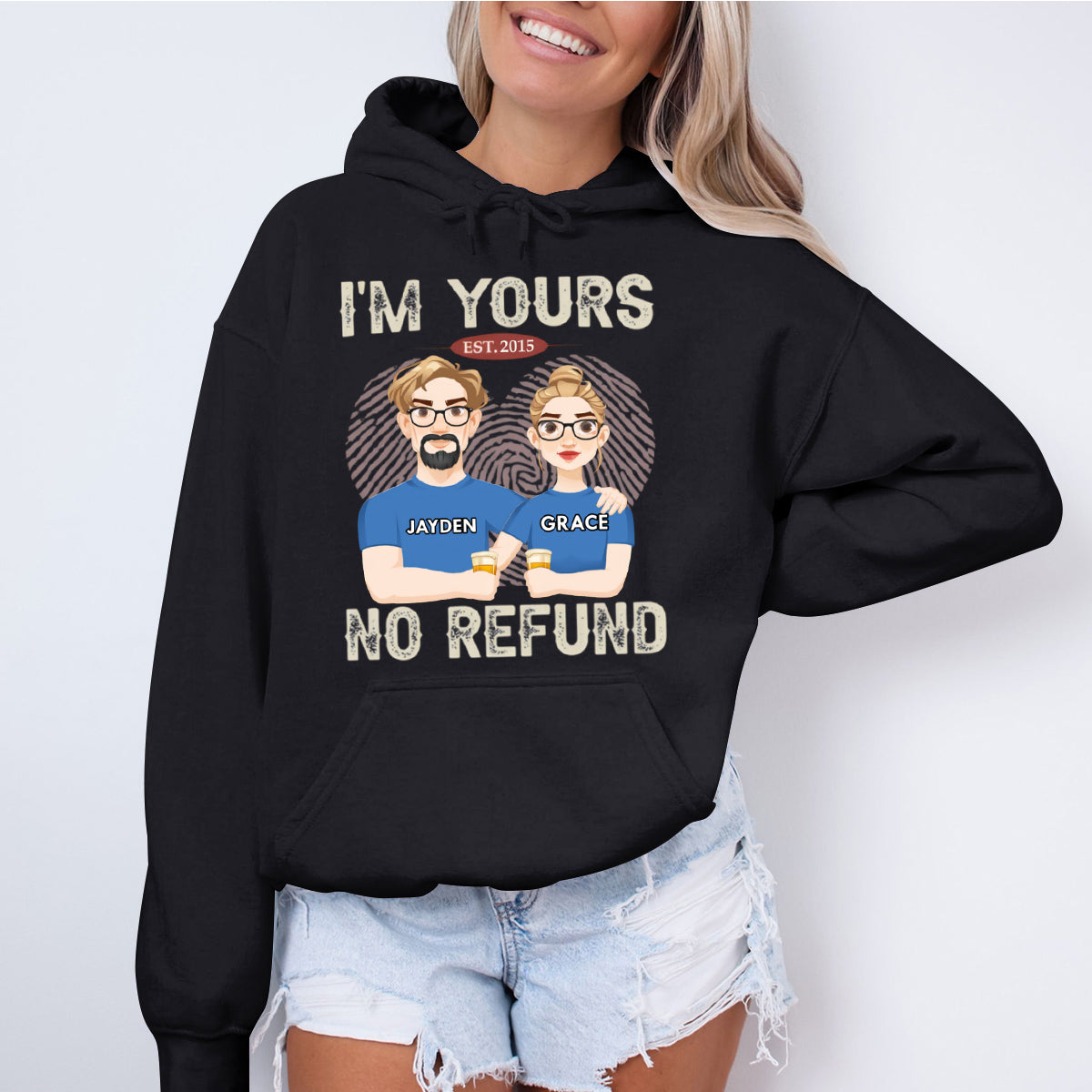 We Have A Forever Type Of Love - Couple Personalized Custom Sweatshirt - Gift For Husband Wife, Anniversary