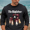 The Dog Father Dog Dad In Suit - Personalized Sweatshirt - Gift for Dog Dad