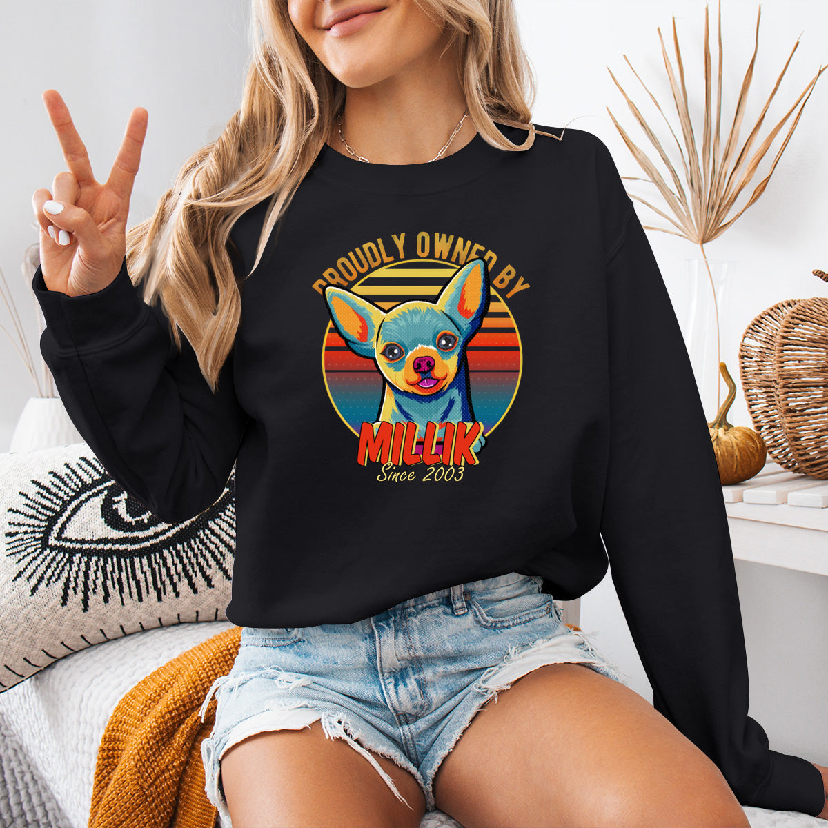 This Human Belongs To Dog Pop Art - Dog Personalized Custom  Hoodie - Gift For Pet Owners, Pet Lovers