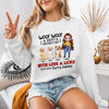 Happy Mother's Day With Love & Licks From Your Furry Babies - Dog Personalized Sweatshirt - Gift For Mom, Pet Owners, Pet Lovers