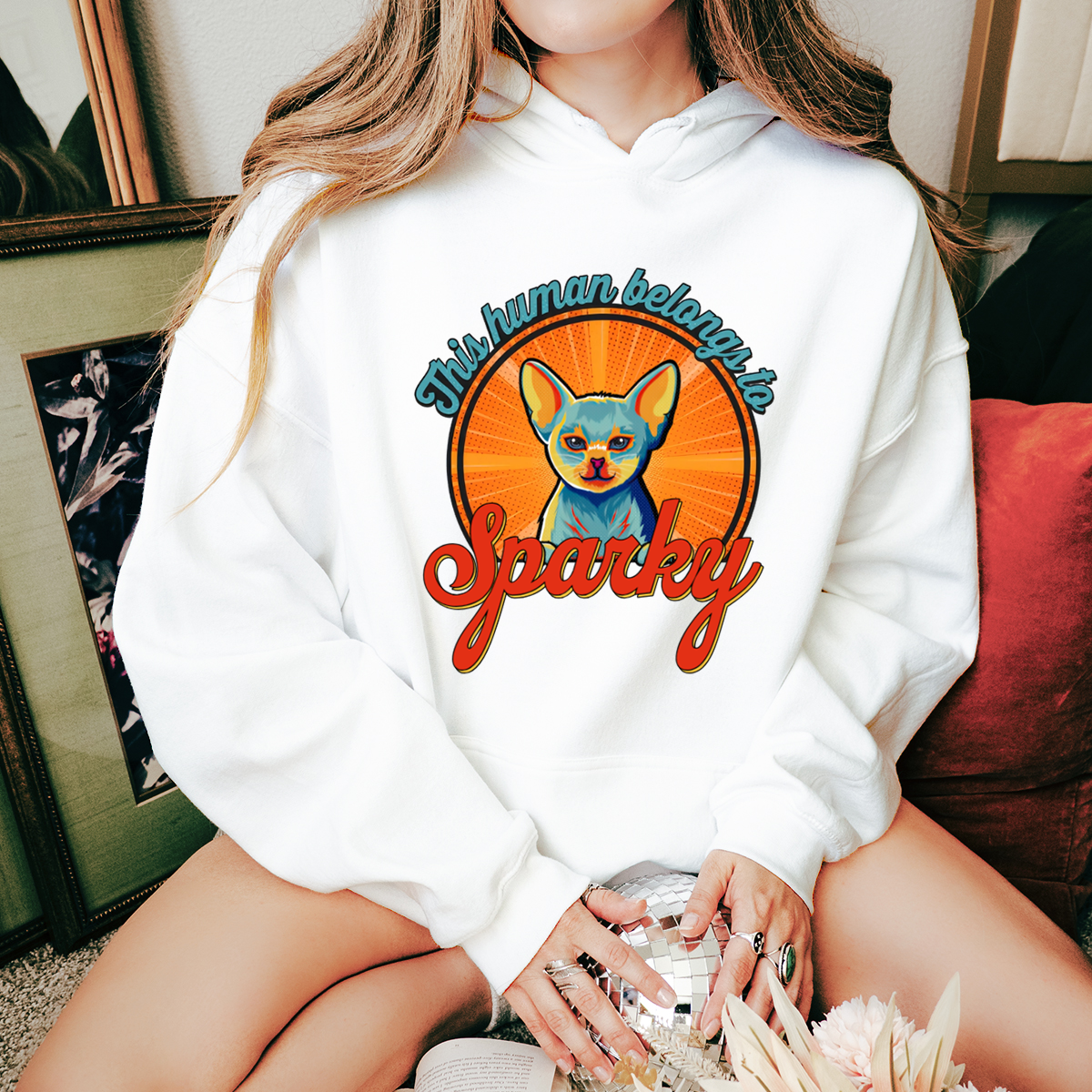 Custom Photo This Human Belongs To - Dog & Cat Personalized Custom Unisex Hoodie - Gift For Pet Owners, Pet Lovers