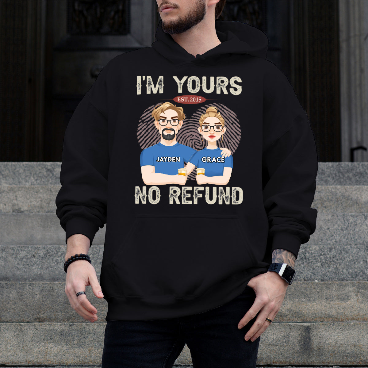 We Have A Forever Type Of Love - Couple Personalized Custom Sweatshirt - Gift For Husband Wife, Anniversary