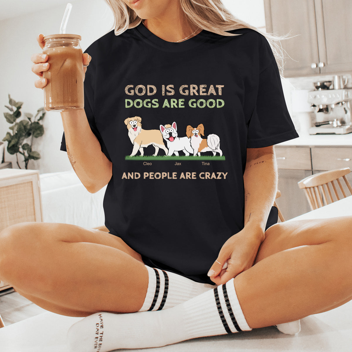 God Is Great, Dogs Are Good - Dog Personalized Custom T-shirt - Gift For Pet Owners, Pet Lovers