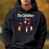 The Cats Father Cat Dad In Suit - Personalized Hoodie - Gift for Cat Dad