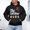 The Cat Father Cat Dad In Suit Cool Cats - Personalized Hoodie - Gift for Cat Dad