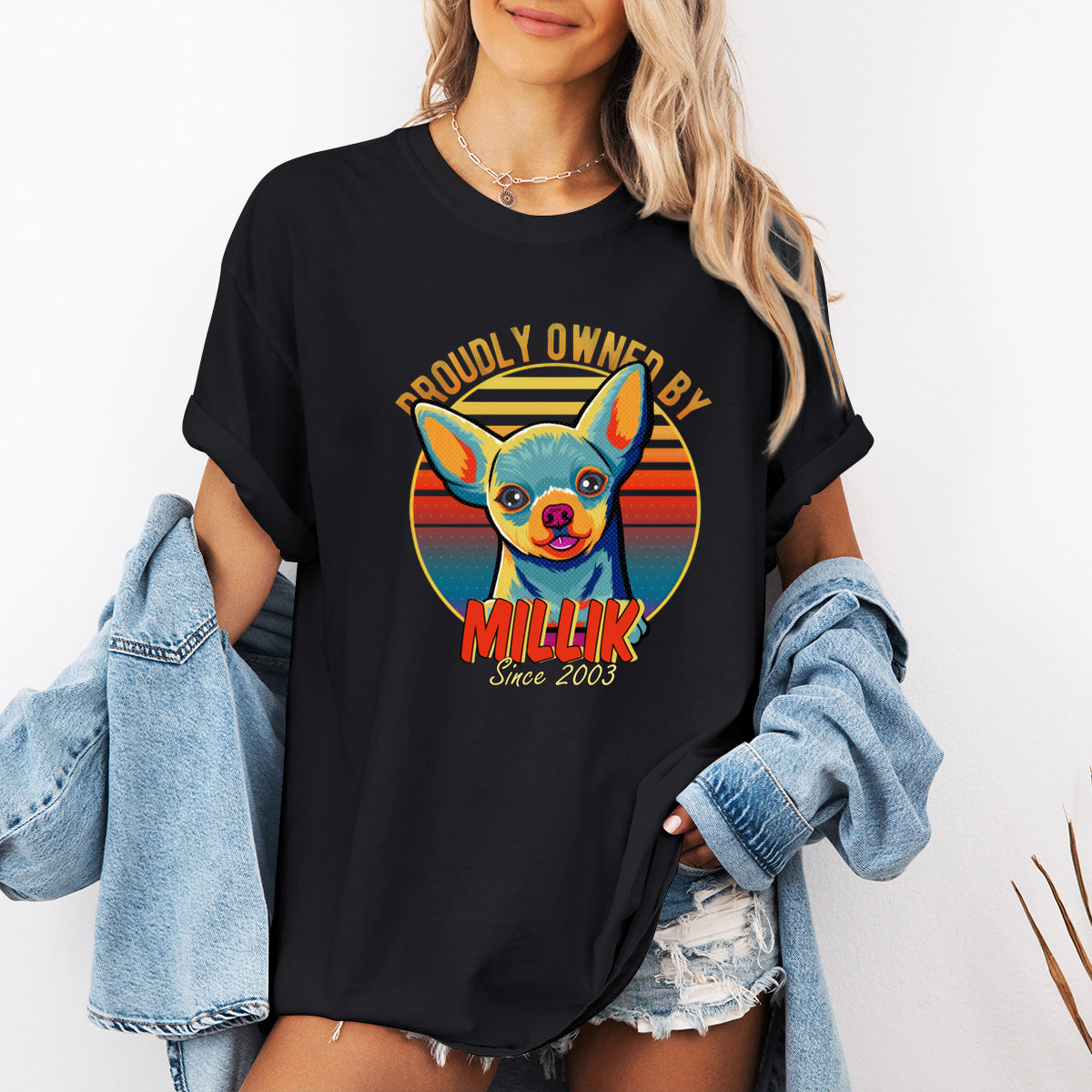 This Human Belongs To Dog Pop Art - Dog Personalized Custom  Hoodie - Gift For Pet Owners, Pet Lovers