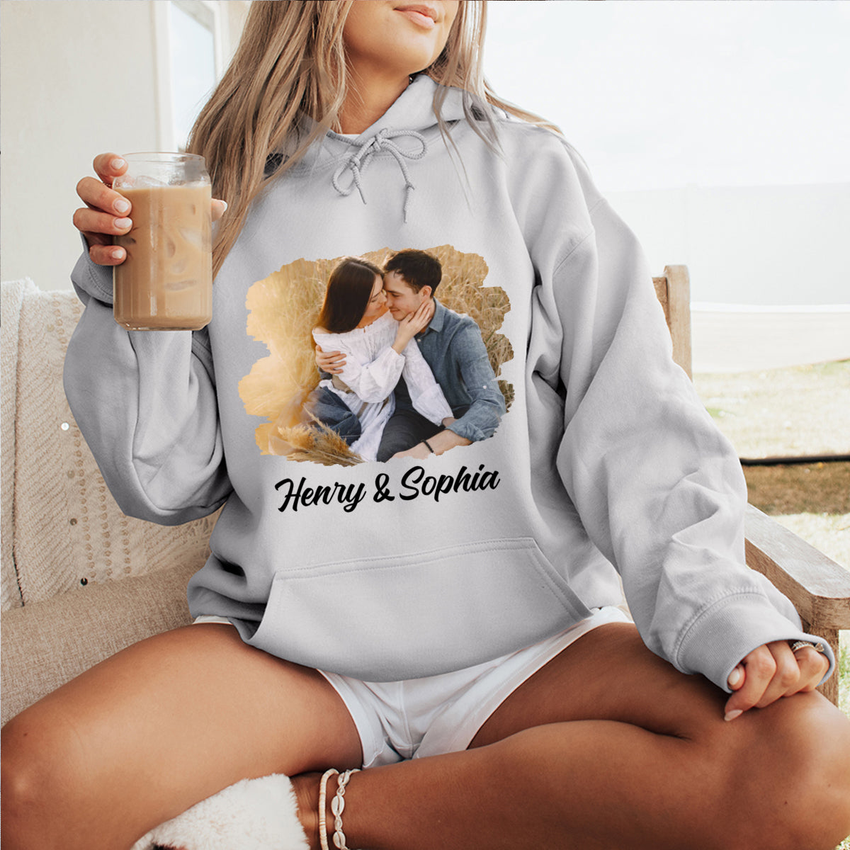 Custom Photo The Beginning Of Forever - Couple Personalized Custom Hoodie - Gift For Husband Wife, Anniversary
