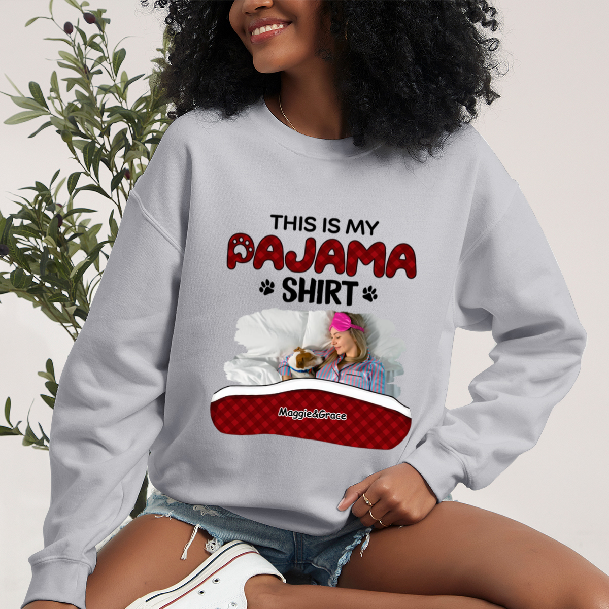 Custom Photo Look, This's My Pyjama Shirt - Dog & Cat Personalized Custom Unisex Hoodie - Gift For Pet Lovers, Pet Owners