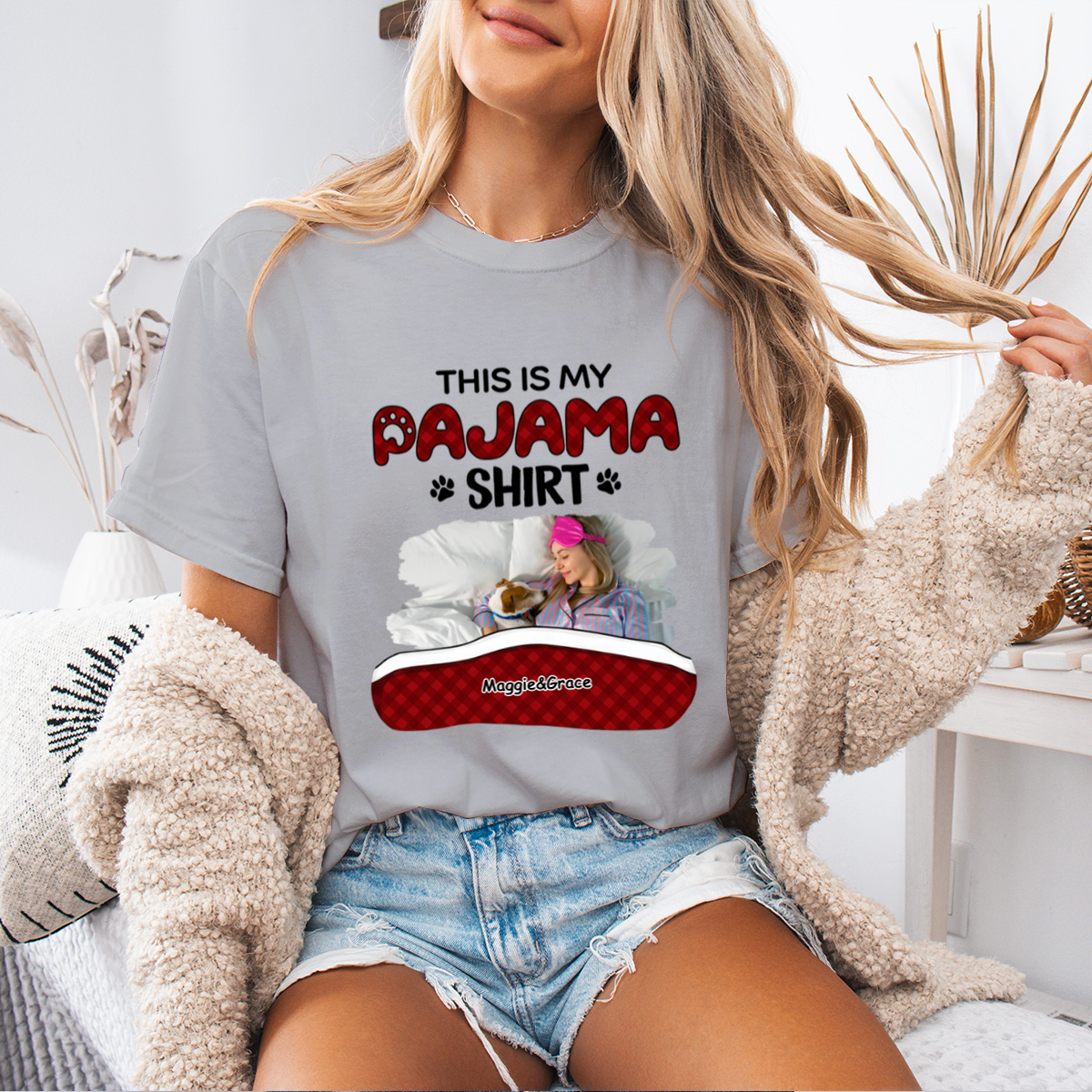 Custom Photo Look, This's My Pyjama Shirt - Dog & Cat Personalized Custom Unisex Hoodie - Gift For Pet Lovers, Pet Owners