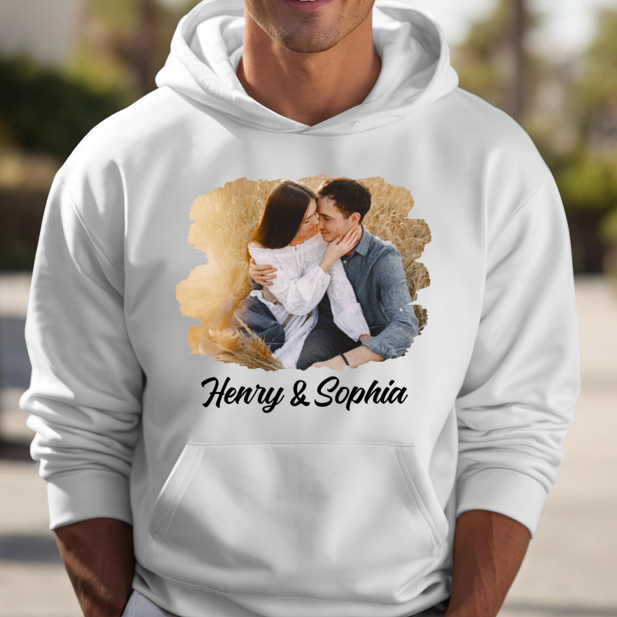 Custom Photo The Beginning Of Forever - Couple Personalized Custom Hoodie - Gift For Husband Wife, Anniversary