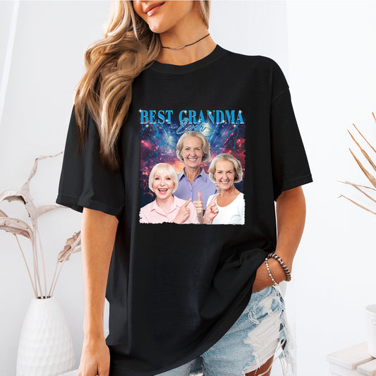 Custom Photo Best Grandma Ever - Family Personalized Custom T-shirt - Gift For Grandma