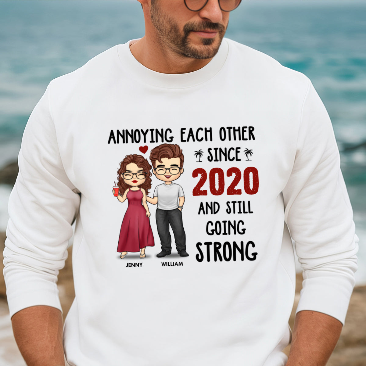 You Are The Apple Of My Eyes - Couple Personalized Custom T-shirt - Gift For Husband Wife, Anniversary