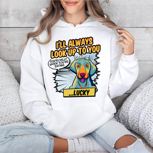 I'll Always Look Up To You Pop Art - Dog Personalized Custom Hoodie - Gift For Pet Owners, Pet Lovers