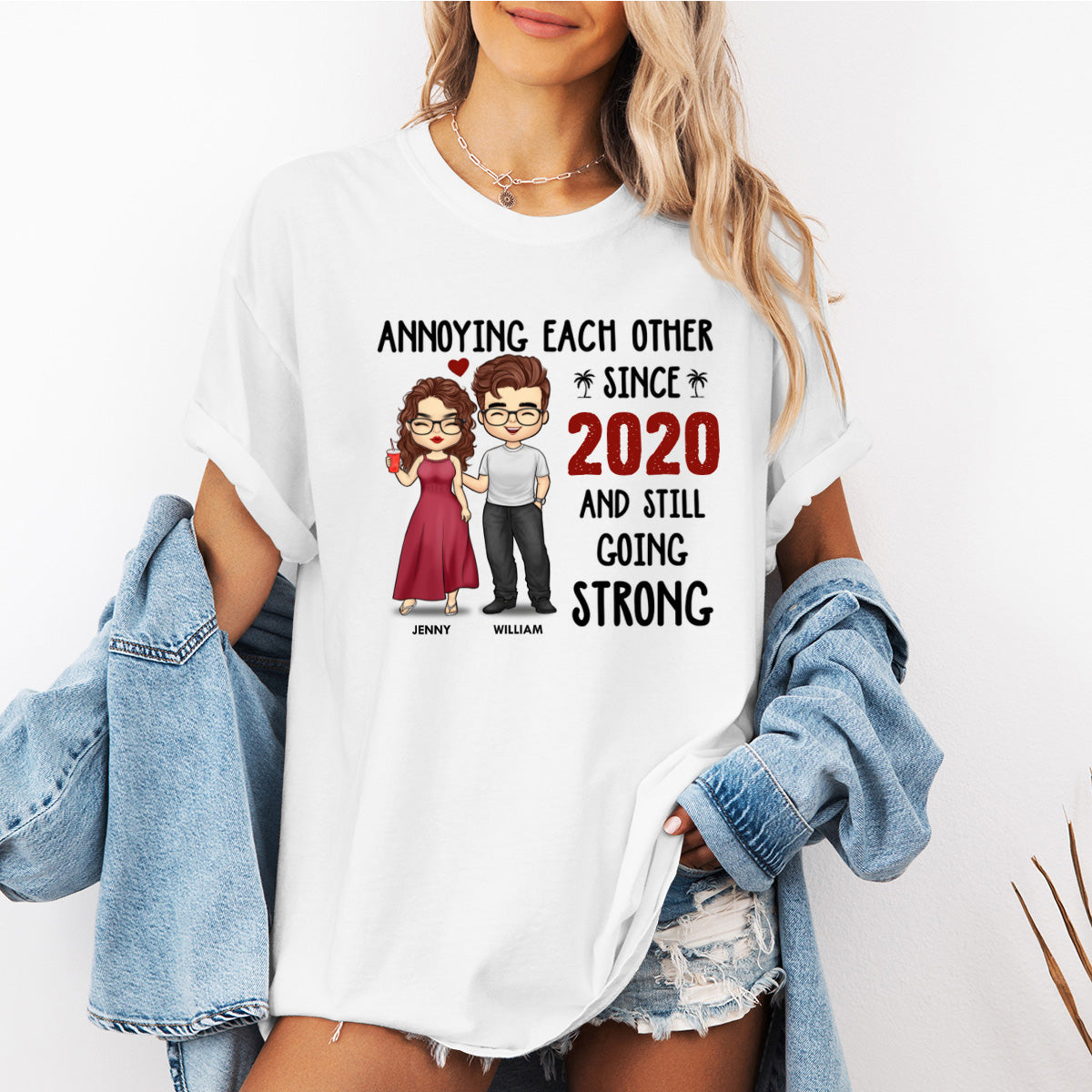 You Are The Apple Of My Eyes - Couple Personalized Custom T-shirt - Gift For Husband Wife, Anniversary