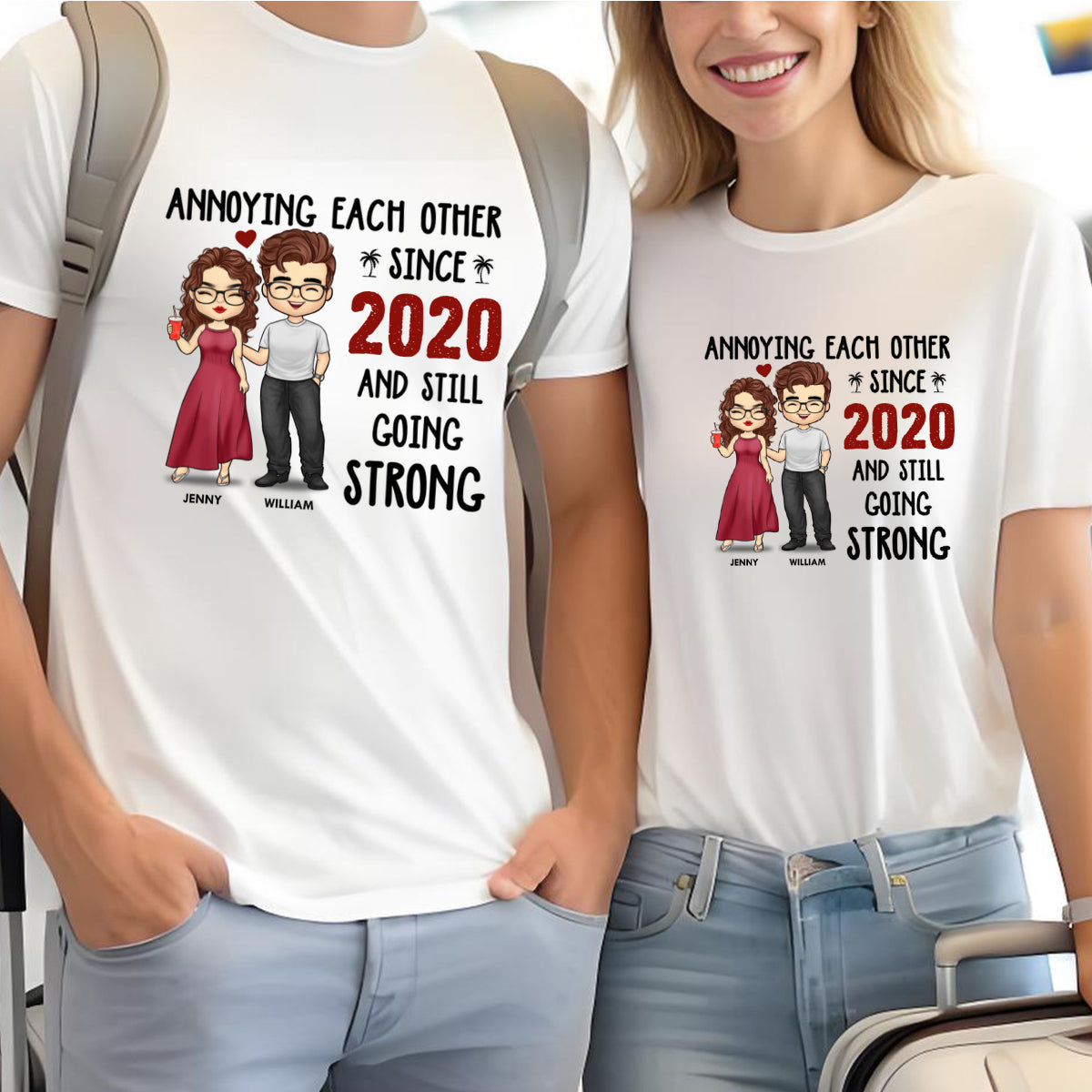 You Are The Apple Of My Eyes - Couple Personalized Custom T-shirt - Gift For Husband Wife, Anniversary