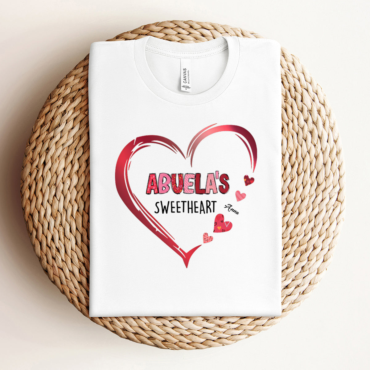 Grandma's Sweethearts - Family Personalized Custom  T-shirt - Gift For Grandma