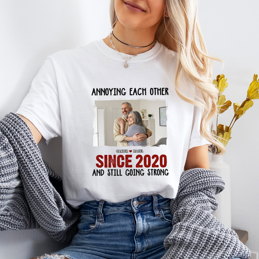 Custom Photo We Belong Together - Couple Personalized Custom Unisex T-shirt - Gift For Husband Wife, Anniversary